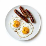 Huevos fritos con salchichas