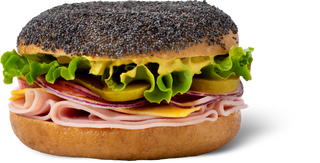 Bagel sa šunkom i sirom