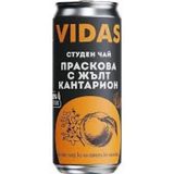 Студен Чай Vidas Праскова с жълт кантарион , 250 мл