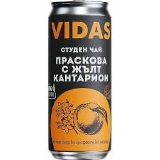 Студен Чай Vidas Праскова с жълт кантарион , 250 мл