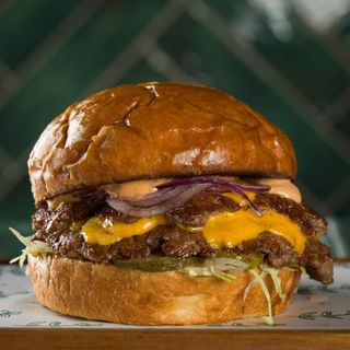 Classic double smash burger