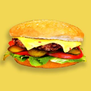 Racing cheesburger