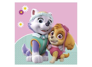 Paw Patrol, розово салфетки