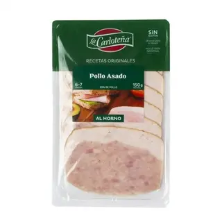 Asado de Pollo Relleno al Horno Lonchas 150 Gr.