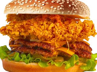 Chicken e beef burger