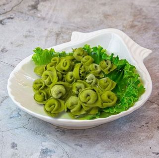 Пельмени со шпинатом - клевером