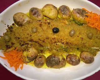 Bacalhau com Migas (1/2 Dose)