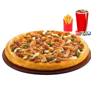 1 Pizza  Mediana Menú