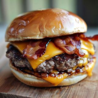 Burger double bacon