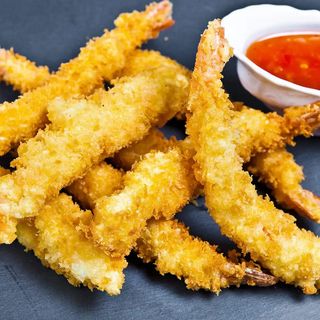 Creveți în tempura