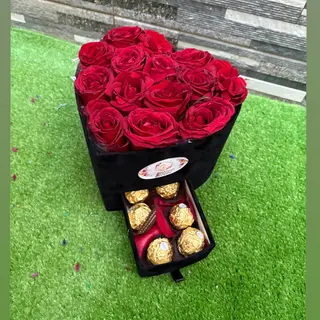 Box coeur velour