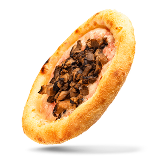 53. Esfirra de Fiambre e Queijo Com Cogumelos