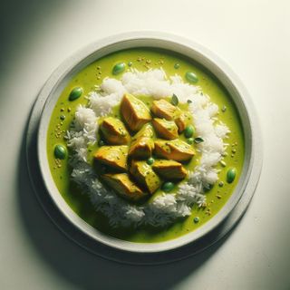 Micha z ryżem - Curry zielone