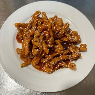 Tiras De Pollo Caramelizadas