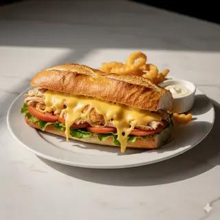 Baguette De Pollo Con Queso