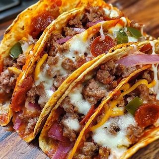 taco de carne con baicon 