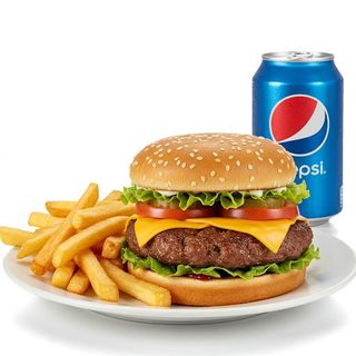 Menú de hamburguesa normal