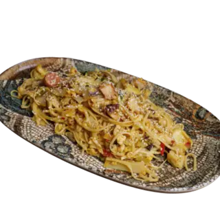 Яйчни Нудли с морски дарове