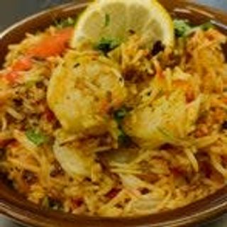 Jhinga biryani