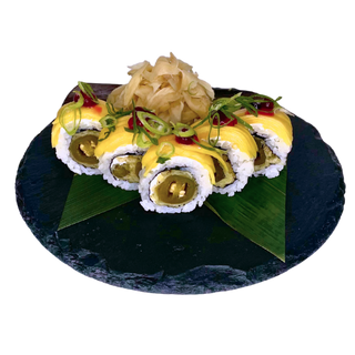 Kab. z jalapeno w tempurze i mango