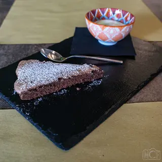 Torta cioccolatino con gelato fior di latte