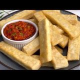 Fried yam + pepper stew sauce 