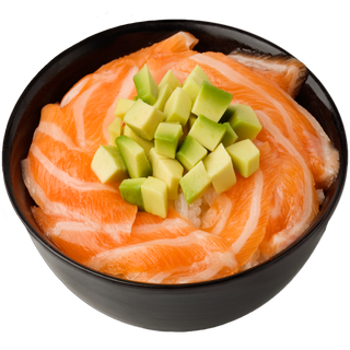 Chirashi de salmón y aguacate