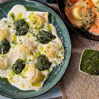 რავიოლი ისპანახით