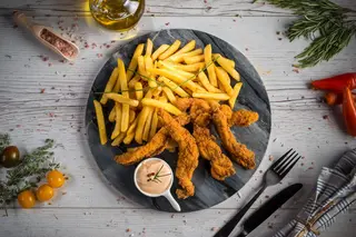 Pui crispy strips