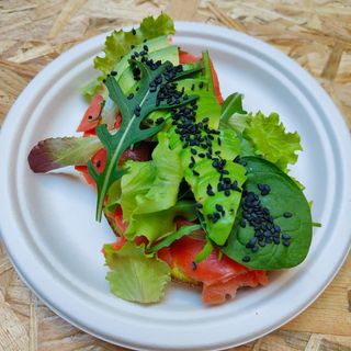 Real salmon toast gluten free