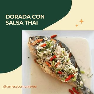 Dorada con salsa thai