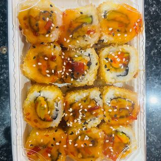 604 - California roll salmao, agridoce ,12 pecas
