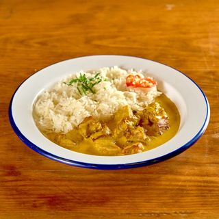 Caril Vegan "no Chicken Chunks"