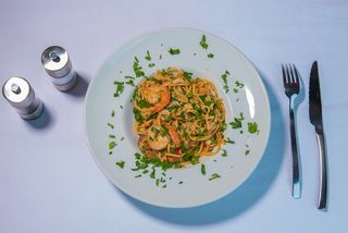 Spaghete cu fructe de mare