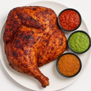 Poulet braisé  + Attiéké