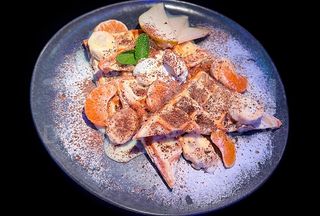 Бельгійські вафлі зі згущеним молоком