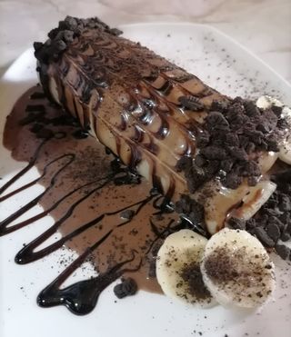 Palačinka sa bananom i oreo keksom