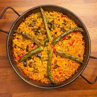 Paella de verduras