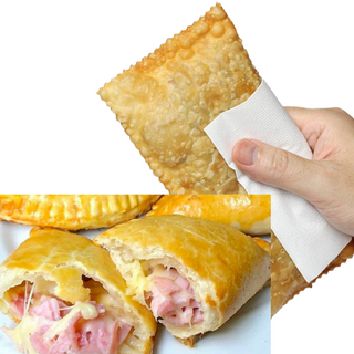 Pastel pizza (tomate, orégano, fiambre, queijo) - Escolha o tamanho