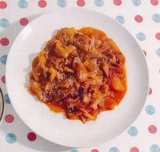 Cerdo Con Salsa Picante