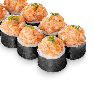 Ша-макі рол зі спайсі лососем