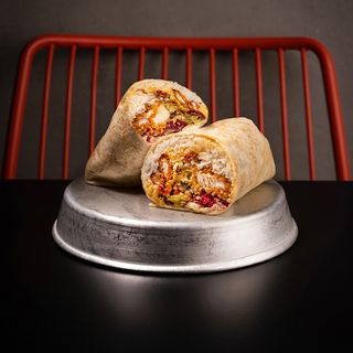 Chicken fried burrito