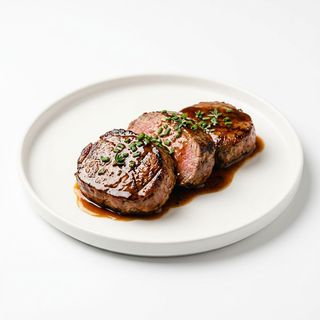 Телешки стекчета в сос от бърбън (350г)
