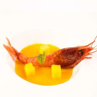 Sashimi gambero rosa e mango - 1 pezzo