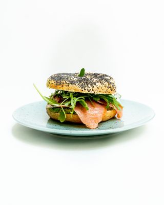 Salmon special bagel