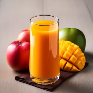 Zumo natural de manzana y mango 