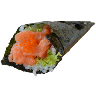 65. Temaki spicy salmon
