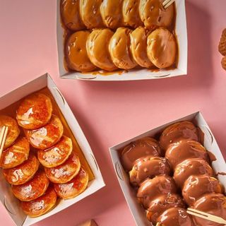 Mini pancake nutella 