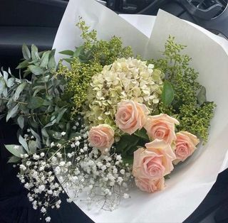 ჯუჯა ვარდი, ჰორტენზია,  გიფსიფილა, ევკალიპტი