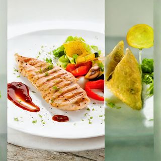 Пиле със зеленчуци (400г)